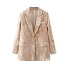 Corduroy One Buttoned Coat