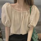 Short Sleeve Off-shoulder Blouse