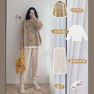 Set Of 3: Sweater + Sweatshirt + Pants