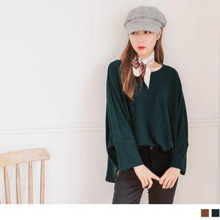 Batwing Sleeve Loose-fit Top