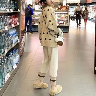 Dotted Sweater / Harem Pants / Set