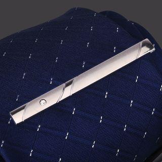 Alloy Tie Clip 1 Pc - J35 - Alloy Tie Clip - Silver - One Size