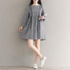 Long-sleeve Round Neck A-line Dress