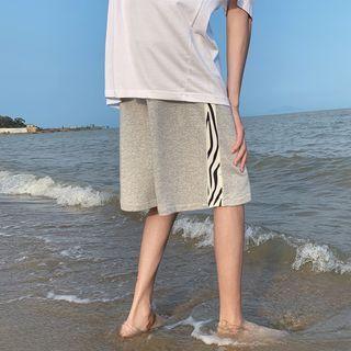 Zebra Print Panel Shorts