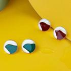 Glaze Round Stud Earring