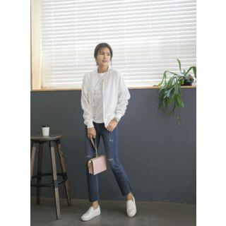 Zip-up Sheer Jacket