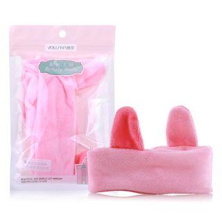 Rabbit Ear Face Wash Headband As Shown In Figure - One Size
