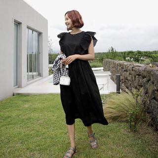 Ruffle-sleeve Dress