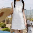 Sleeveless Lace-up Back Dress