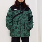 Printed Zip Padded Coat / Sling Bag / Set
