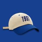 Number Embroidered Two-tone Baseball Cap