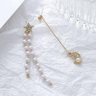 Non-matching Fringed Earring / Clip-on Earring