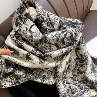 Tie-dyed Scarf White - One Size