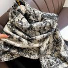 Tie-dyed Scarf White - One Size