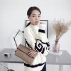Wool Blend Mock-neck Sweater