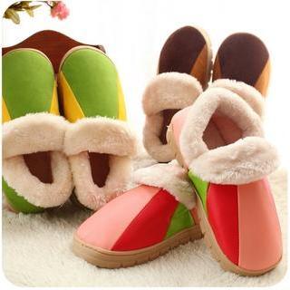 Color-block Couple Slippers