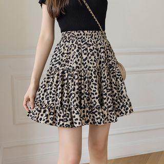 Leopard Print Skort