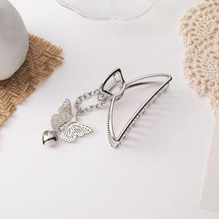 Butterfly Hair Claw 1 Pr - Silver - One Size
