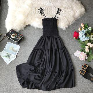 Smocked Sleeveless Dress