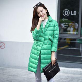 Plain Lapel Down Coat