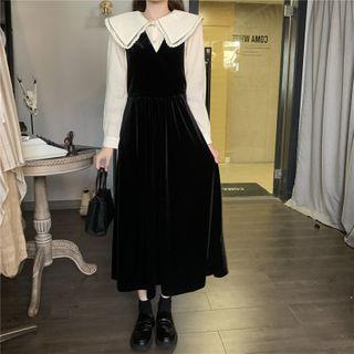 Sleeveless Velvet Midi Dress / Top