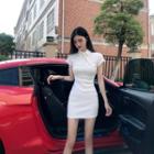 Traditional Chinese Short-sleeve Mini Dress