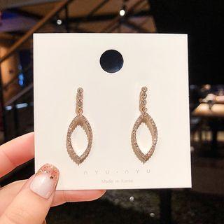 Rhinestone Earring E581 - Rose Gold - One Size