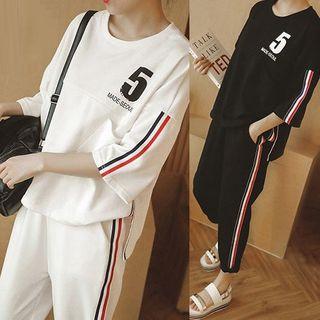 Set: Number Short-sleeve T-shirt + Pants