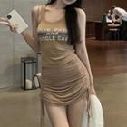 Drawstring Mini Skirt / Long-sleeve T-shirt / Tank Top