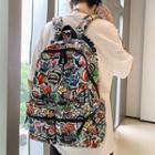 Print Backpack Red & Yellow & Blue - One Size