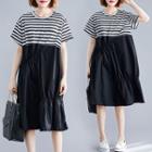 Striped Panel Dress