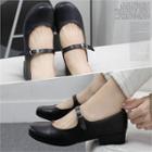Round-toe Mary Jane Loafers