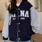 Two Tone Lettering Jacket