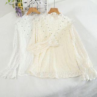 Rhinestone Lace Blouse