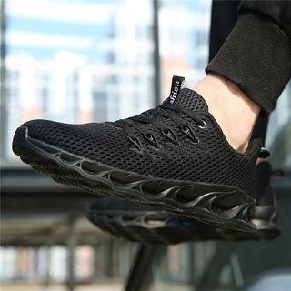 Platform Paneled Sneakers