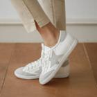 Star-patch Faux-suede Sneakers