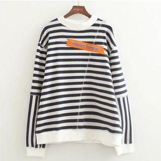 Stripe Panel Sweatshirt