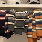 Color-block Stripe Round-neck Sweater