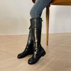 Buckled Fold-over Tall Boots