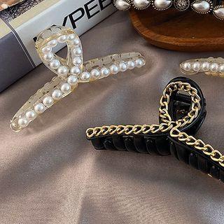 Faux Pearl / Chain Hair Claw