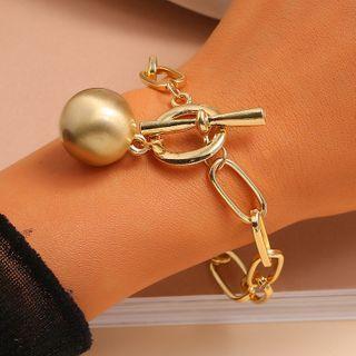 Alloy Chain Bracelet Gold - One Size