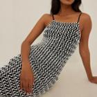 Spaghetti Strap Wave Pattern Maxi Dress