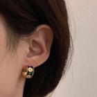 Glaze Flower Hoop Earring 1 Pair - As Shown In Figure - One Size