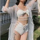 Front Knot Bikini /lace Cover-up