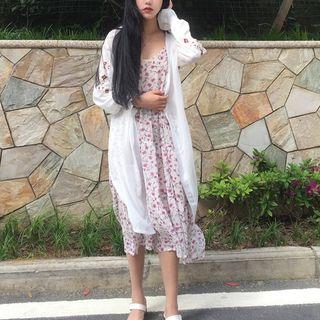 Floral Embroidered Light Jacket