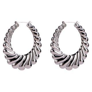 Alloy Open Hoop Earring