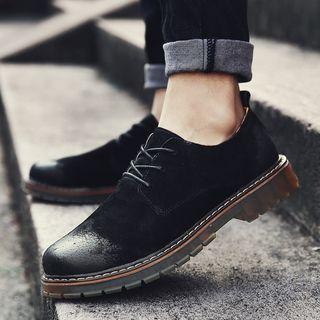 Stitched Lace Up Shoes