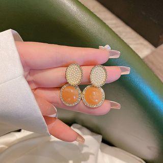 Faux Pearl Drop Earring 1 Pair - Tangerine - One Size