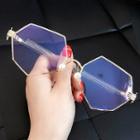 Geometric Faux-pearl Glasses
