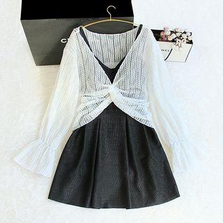 Swim Set: Strappy Swim Dress + Cover-up